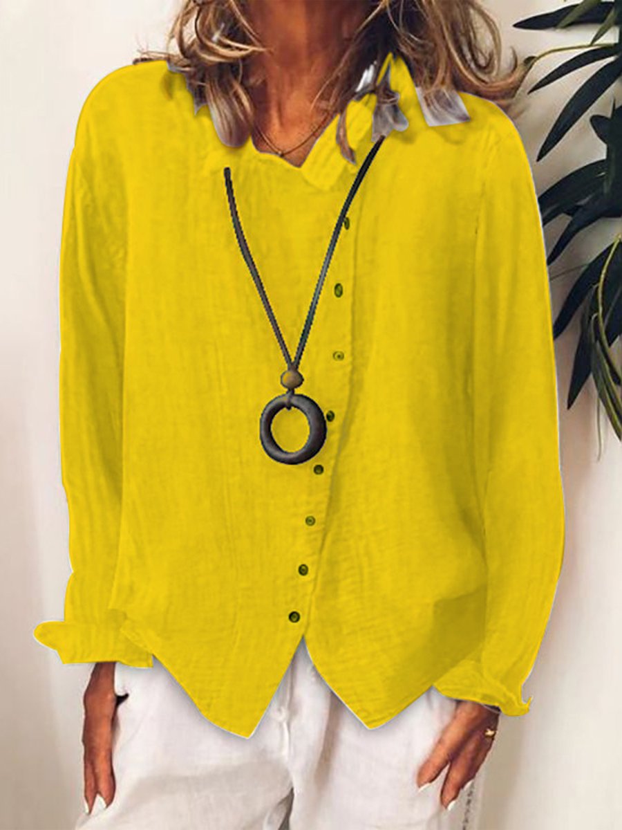 Cotton-Linen Long Shirt