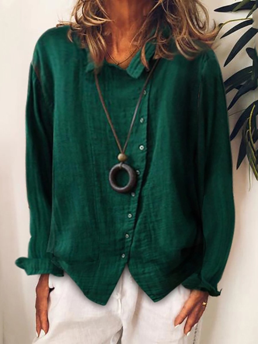 Cotton-Linen Long Shirt