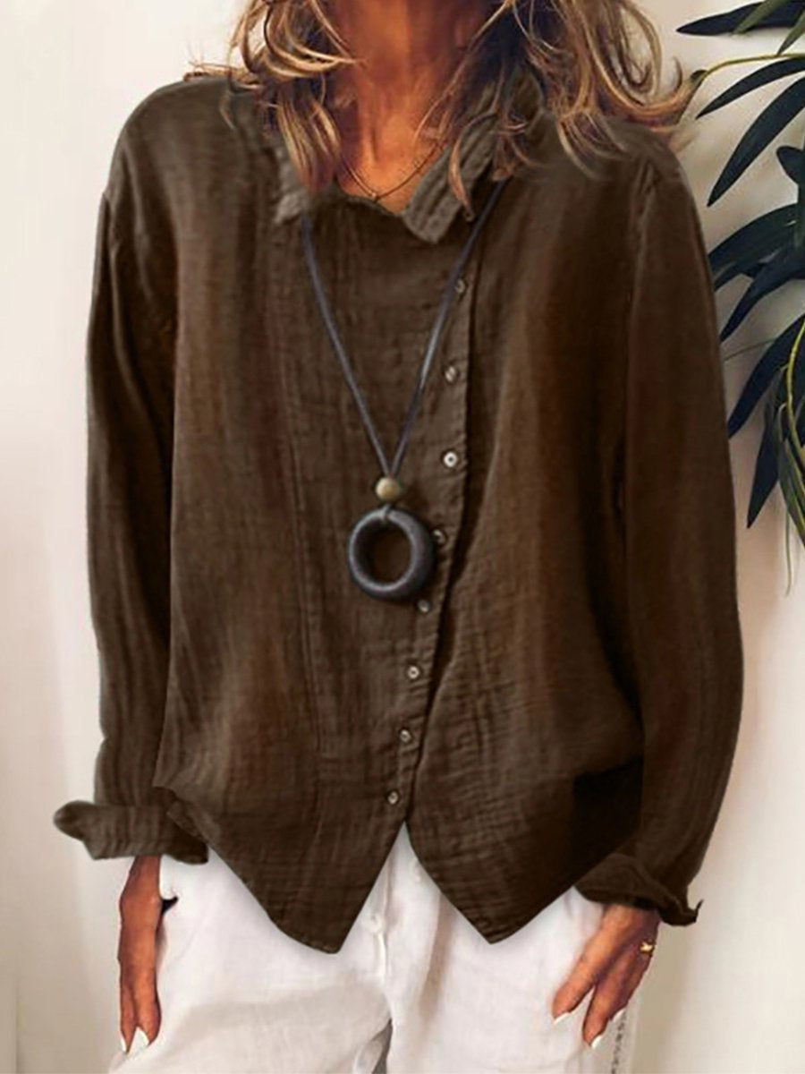 Cotton-Linen Long Shirt