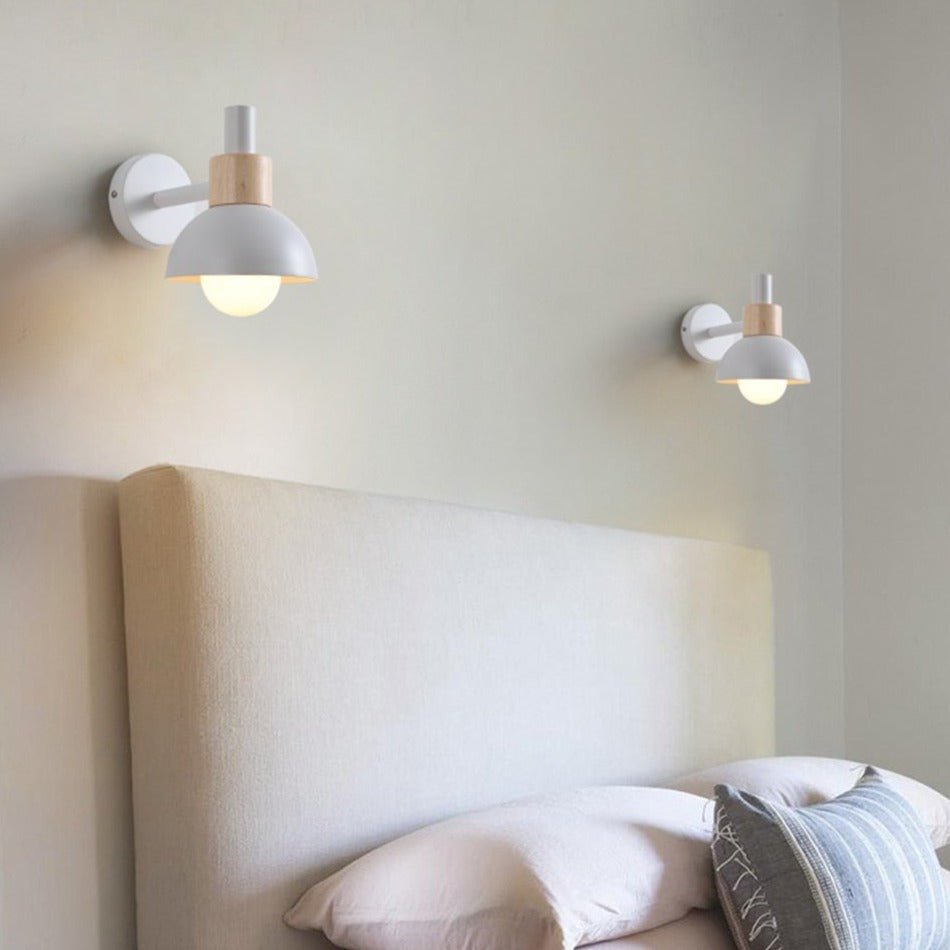BowLift | ElmRadiance - Wood Wall Lamp