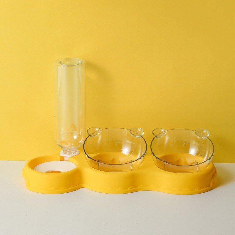 BowLift | FEASTFLOW – 3-in-1 Elevated Feeding Station with Automatic Water Dispenser