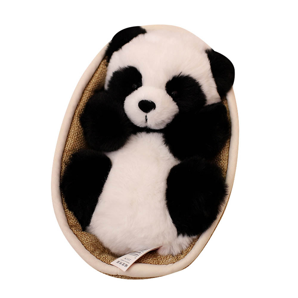 BowLift | Kawaii Baby Panda In Basket Plush Toy