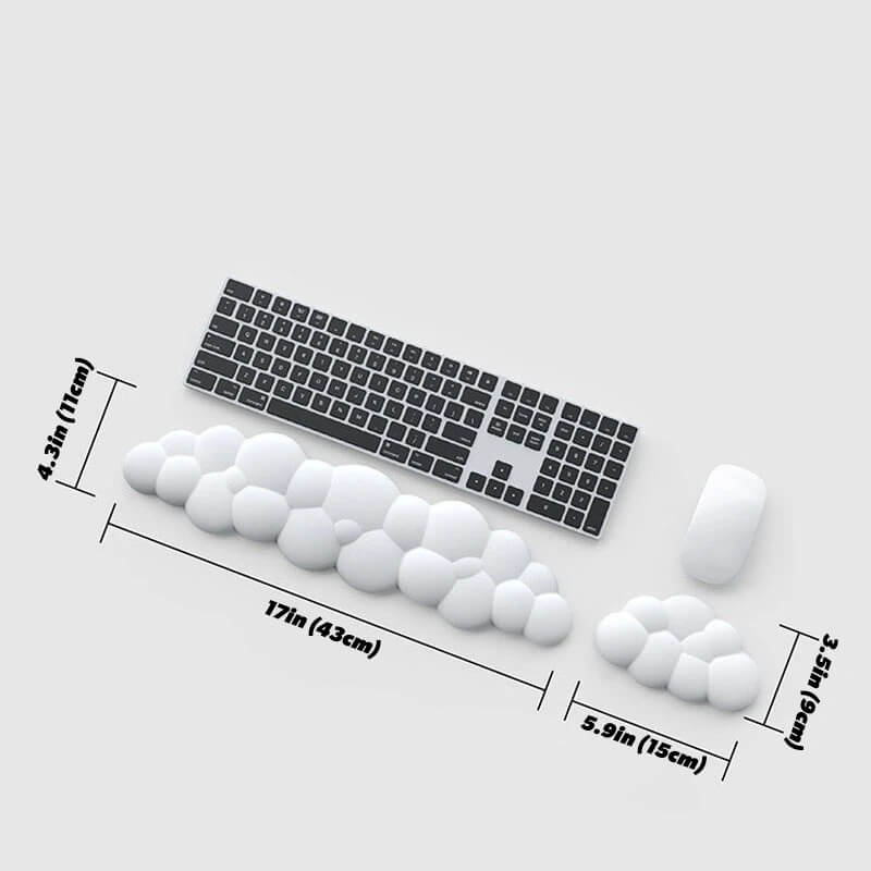 BowLift | Cloud-shaped Keyboard & Mouse Wrist Rest