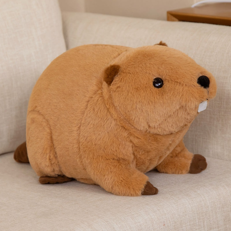 BowLift | Billy & Willy the Fluffy Brown Beaver Plushie