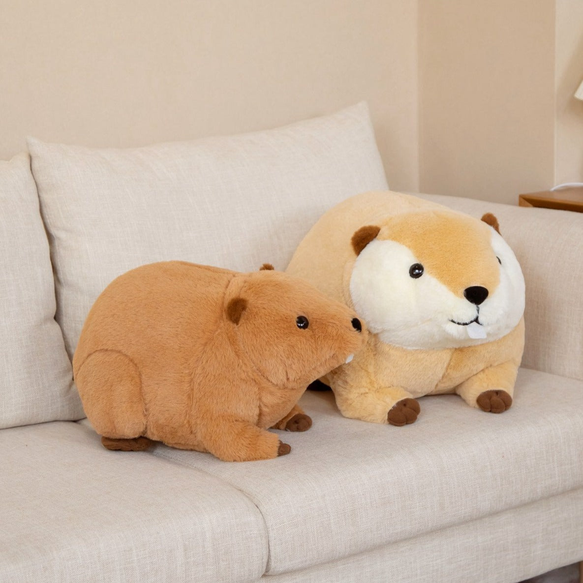 BowLift | Billy & Willy the Fluffy Brown Beaver Plushie