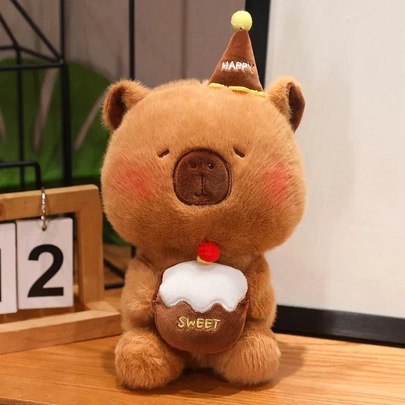 BowLift | Capybara & Bear Happy Birthday Cake Plushies