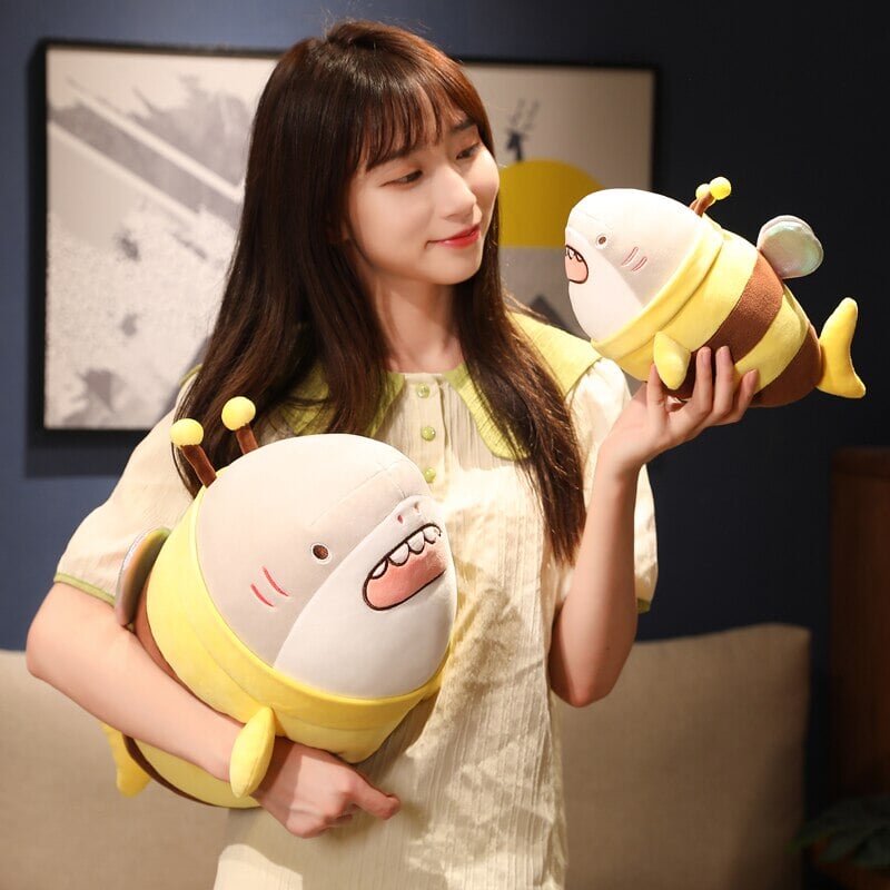 BowLift | Cute Chonky Half Shark Half Bee Plushie