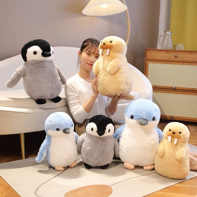 BowLift | Cute Fluffy Penguin Walrus Plushies