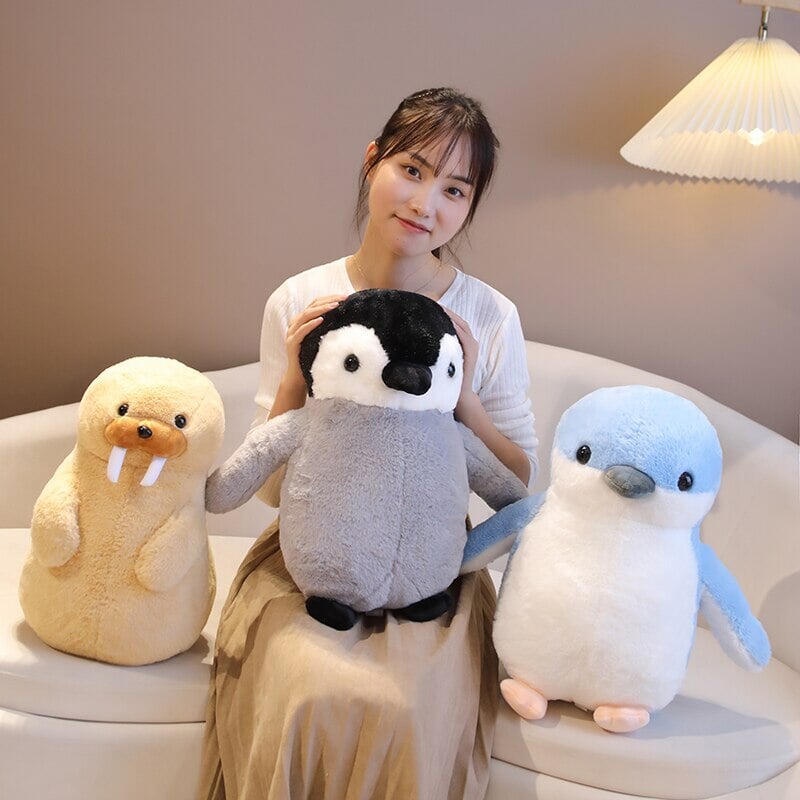 BowLift | Cute Fluffy Penguin Walrus Plushies