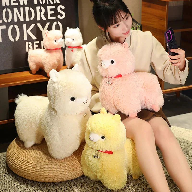 BowLift | Fluffy Alpaca Llama Plushies with Bell