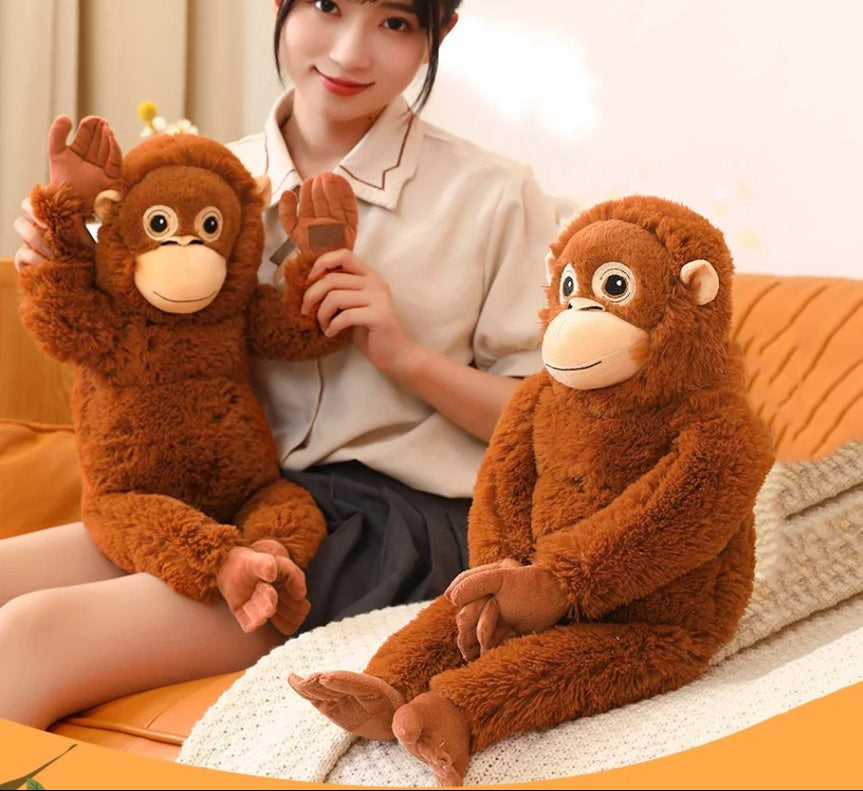 BowLift | Fluffy Baby Orangutan Monkey Plushie