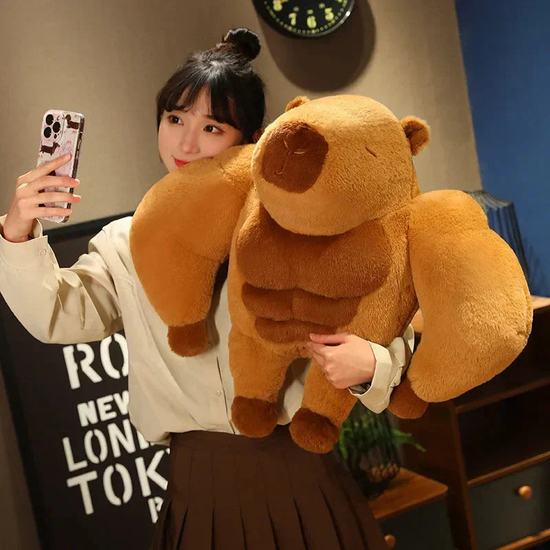 BowLift | Fluffy Muscular Capybara Plush