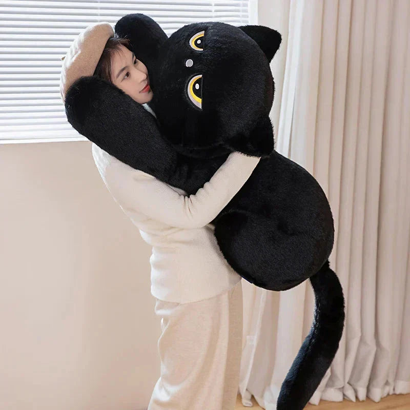BowLift | Giant Black Grey Cat Plushies