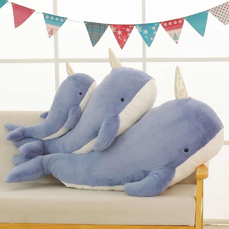 BowLift | Giant Blue Pink Narwhal Plushies