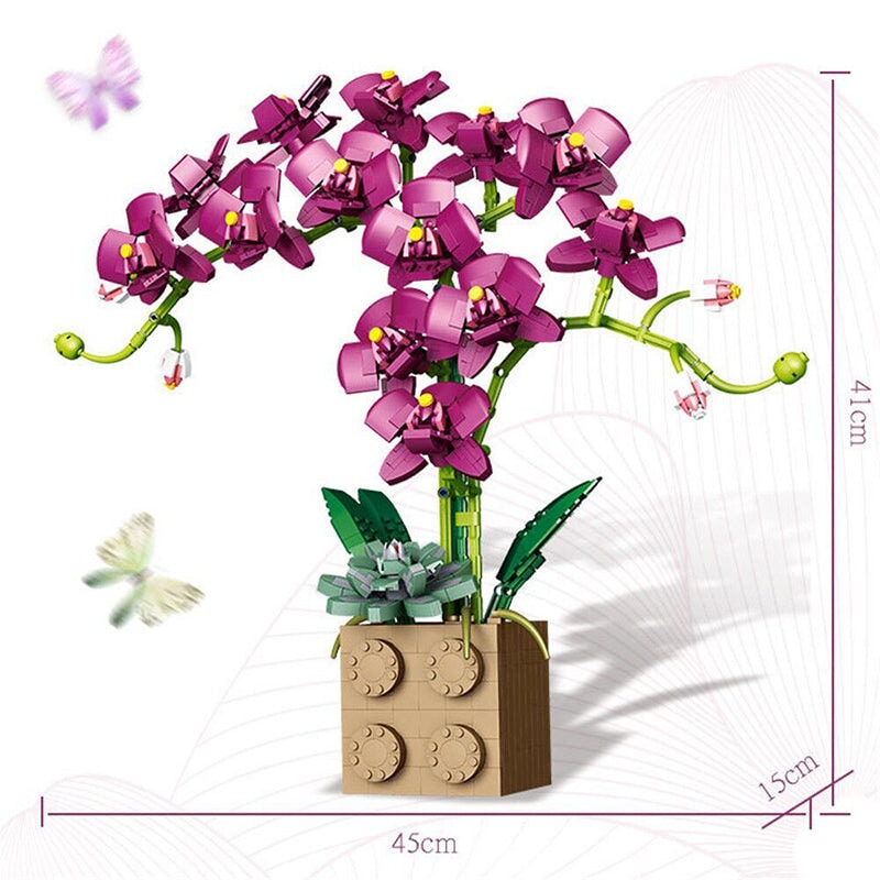 BowLift | Huge Blossoming Orchid Flower Building Set Collection