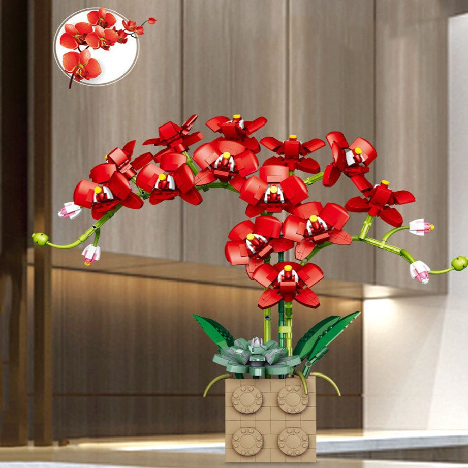 BowLift | Huge Blossoming Orchid Flower Building Set Collection