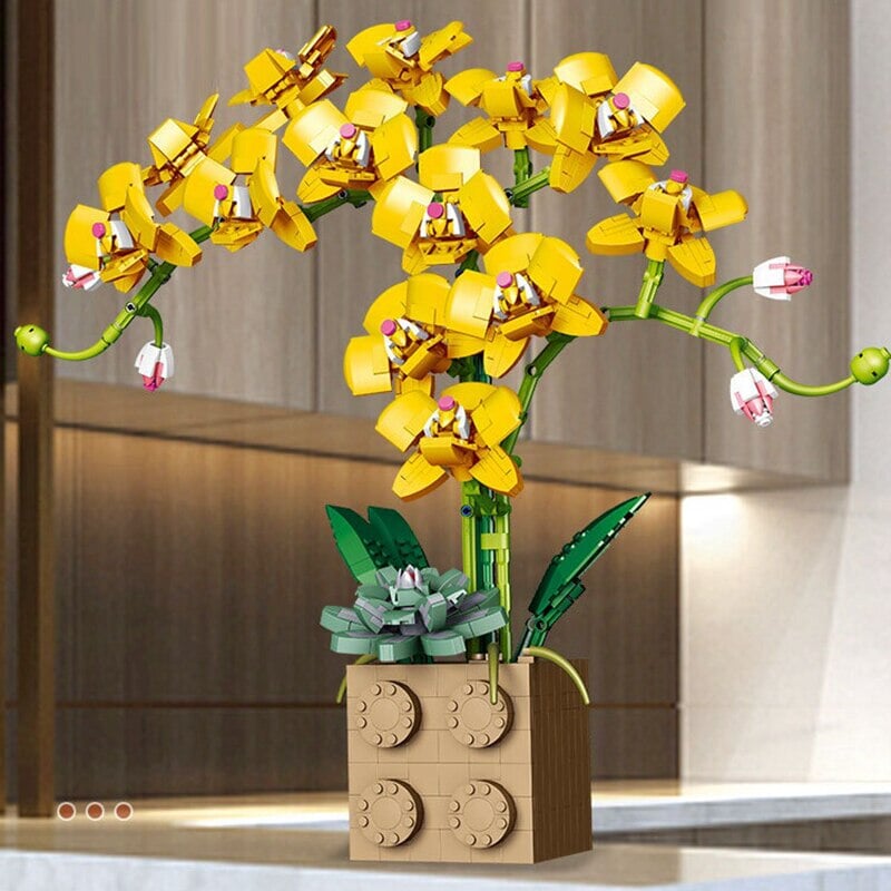 BowLift | Huge Blossoming Orchid Flower Building Set Collection
