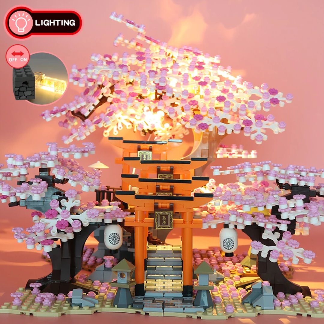 BowLift | Romantic Japanese Torii Gates Cherry Blossom Trees Building Sets | Special Edition