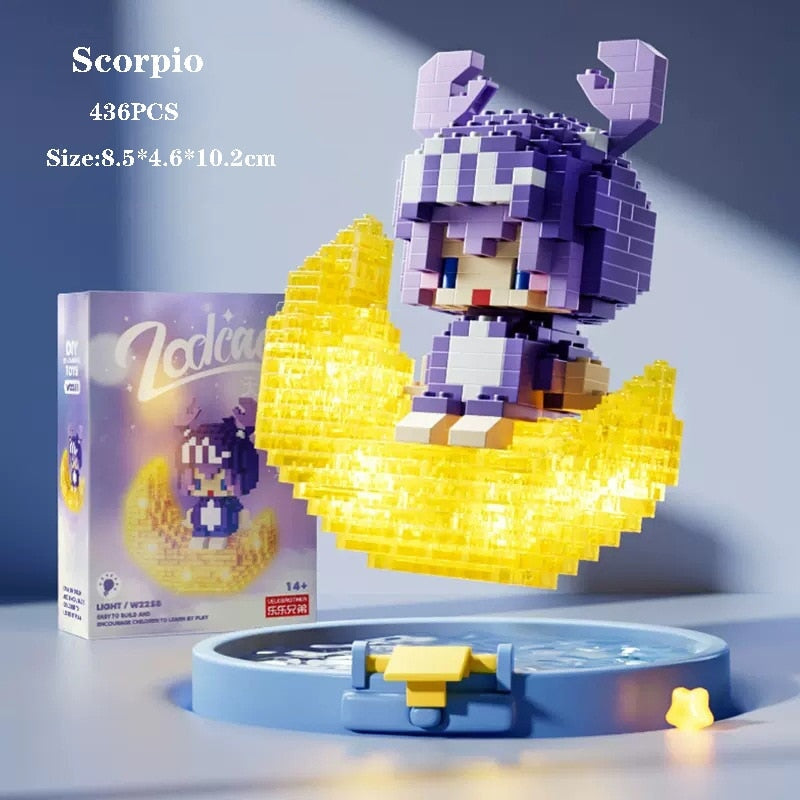BowLift | Kawaii Chibi Moon Zodiac Star Constellations Nano Building Blocks