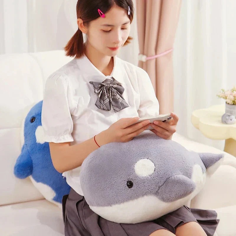 BowLift | Kawaii Fluffy Gray Blue Killer Whale Plushies