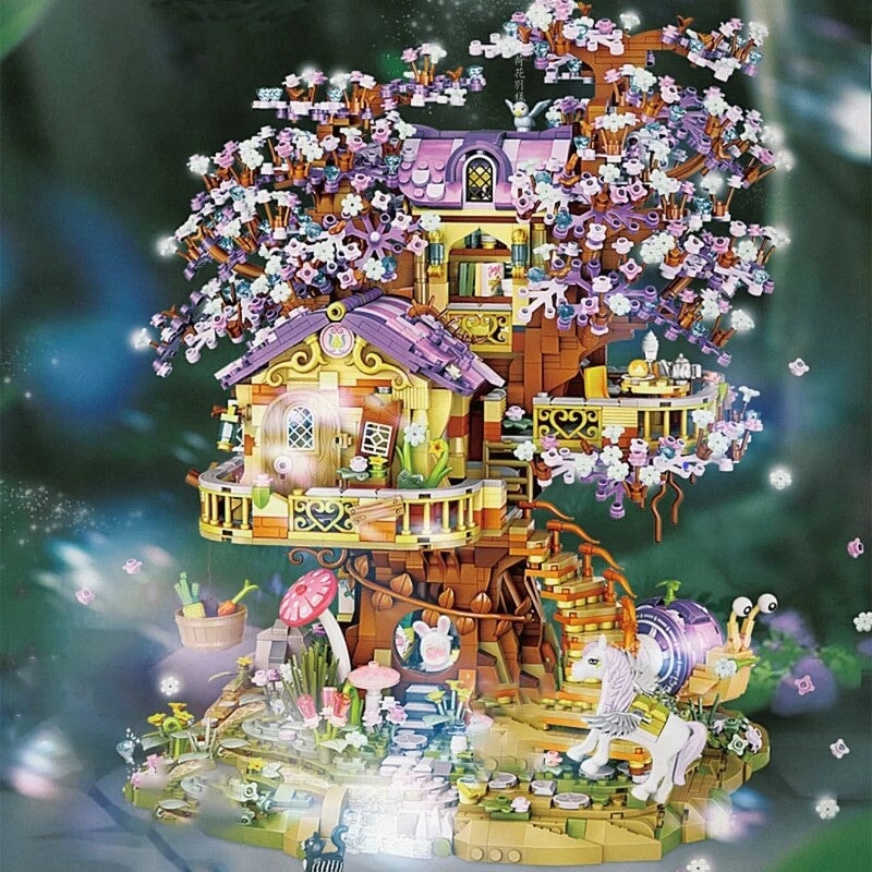BowLift | Fantasy Magical Tree House Nano Building Set