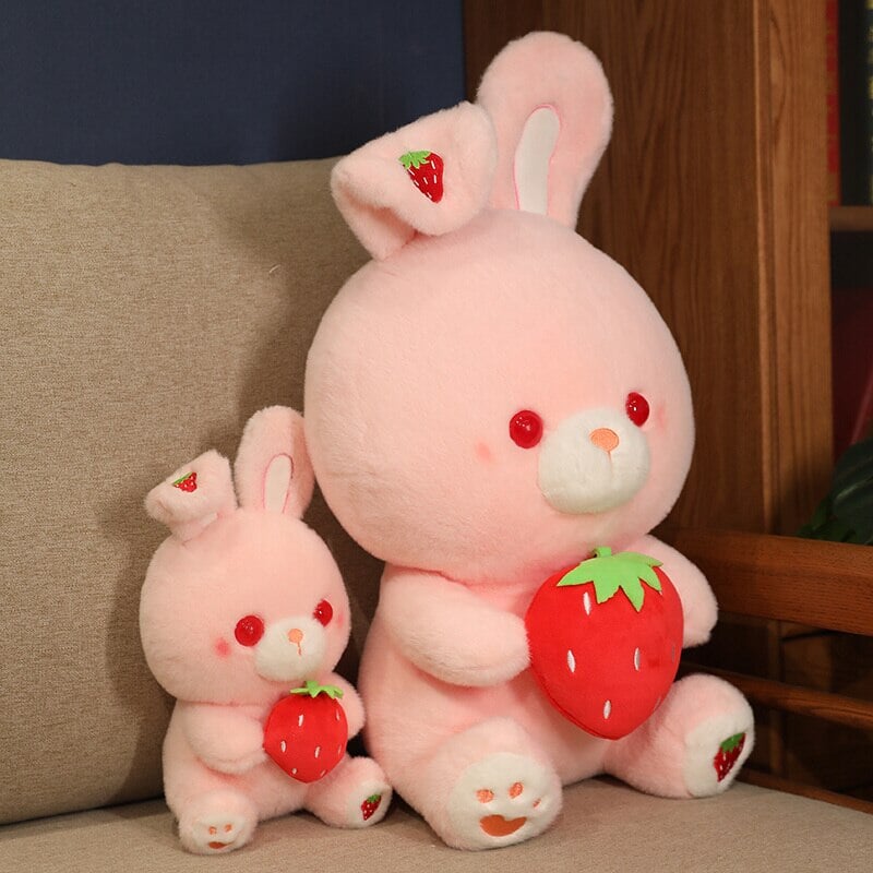 BowLift | Pink Strawberry Bunny Rabbit Plush