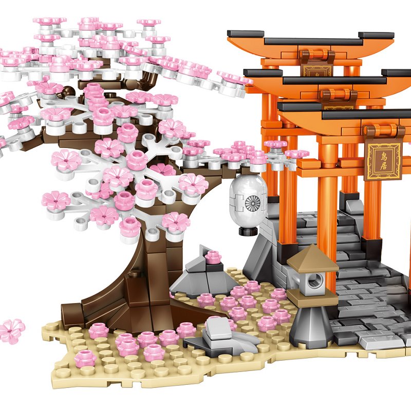 BowLift | Romantic Japanese Torii Gates Cherry Blossom Trees Building Sets | Special Edition