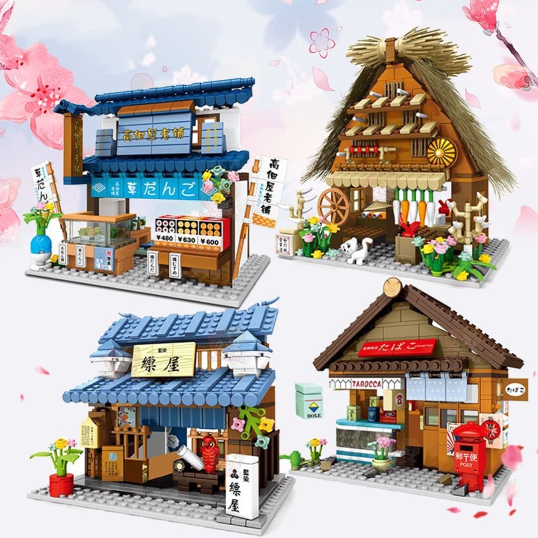 BowLift | Shirakawa-go Dori Street Japanese Stores Building Sets - Limited Stock
