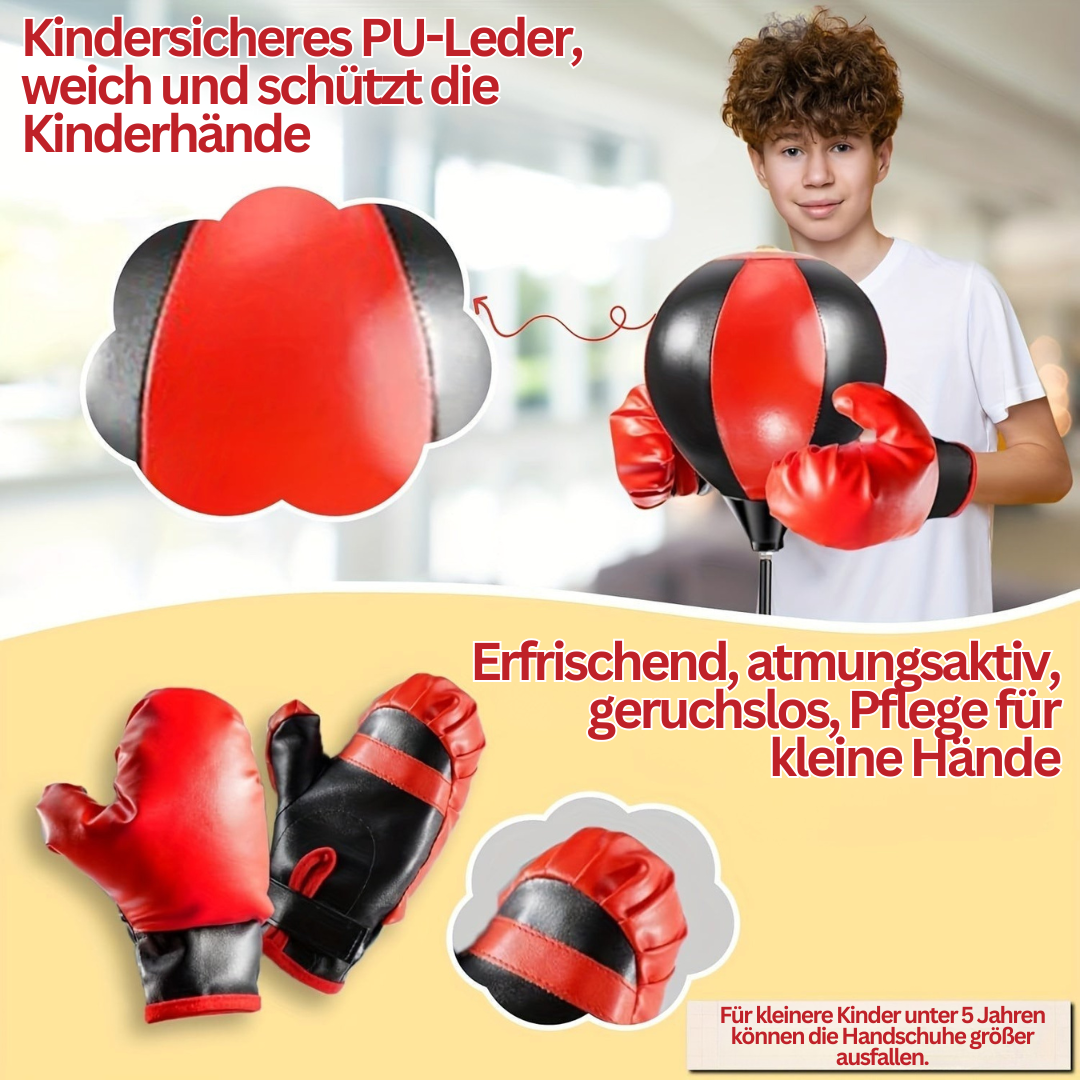 BowLift | BoksFun JuniorSet – Adjustable Punching Bag with Gloves for Children