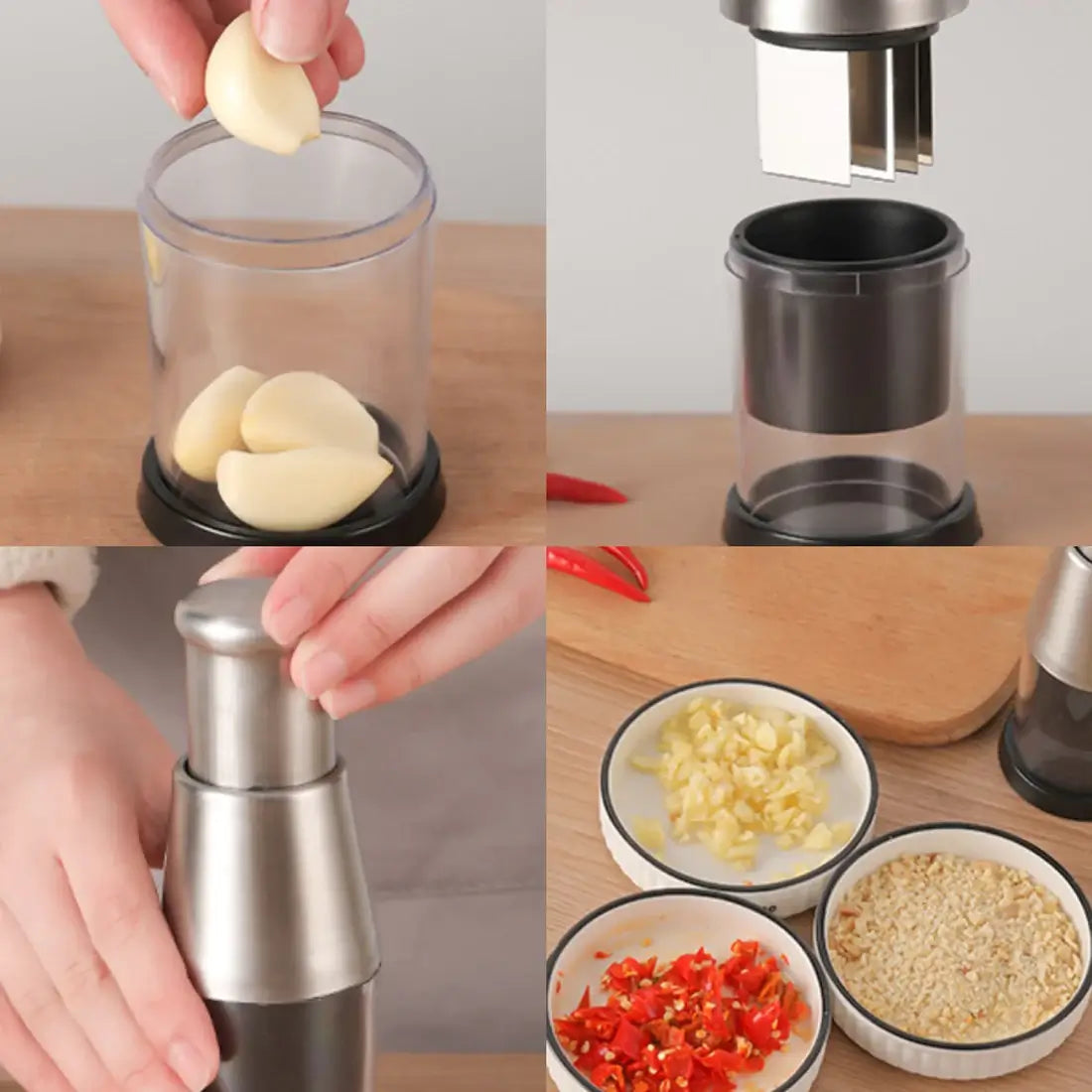 BowLift | ChefChop Pro – Manual Stainless Steel Vegetable Chopper for Fast, Safe & Efficient Food Prep