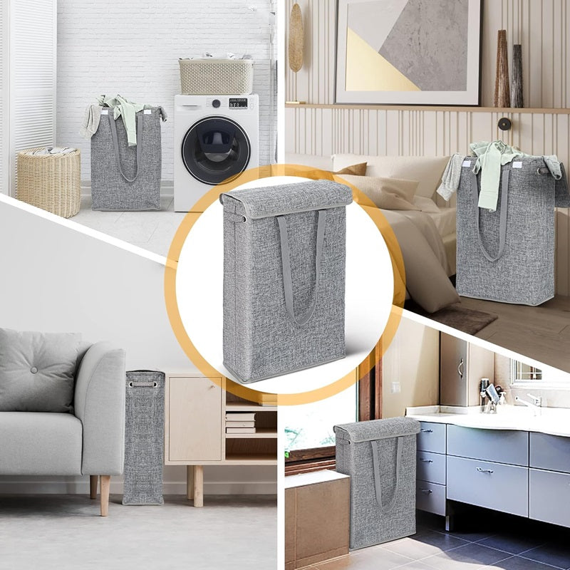 BowLift | 45L Slim Laundry Hamper with Lid