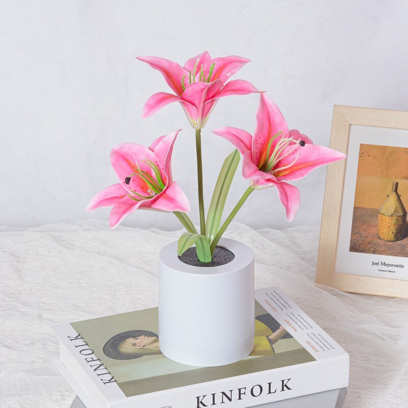 BowLift | LED Flower Night Light Lily Table Flower Lamp