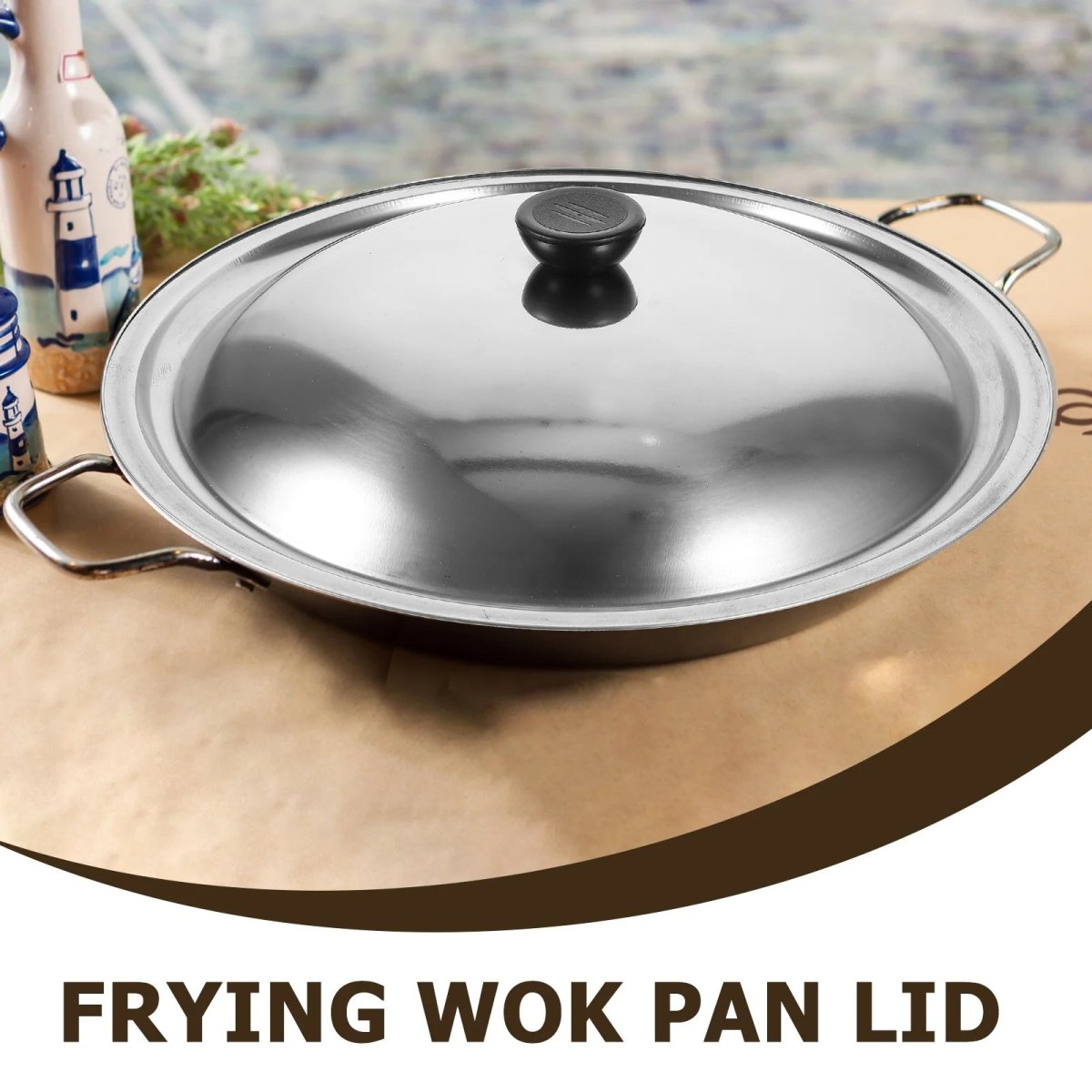 BowLift | CookShield – Universal Stainless Steel Lid for Pans & Woks