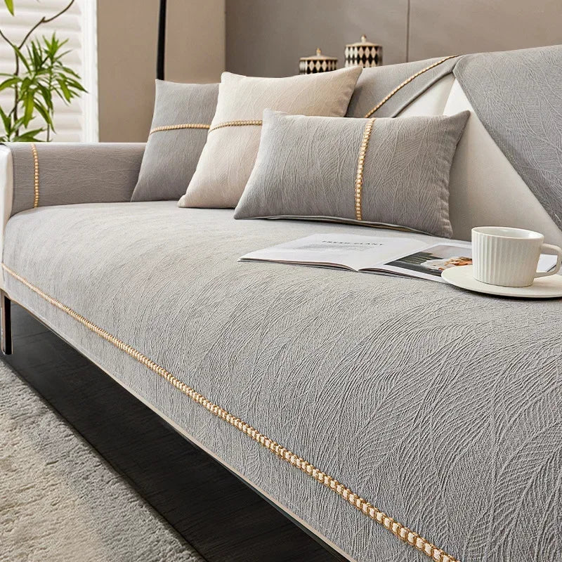 BowLift | LinenLux Sofa Cover – Elegant Linen Look Protection for Clean and Stylish Living Rooms