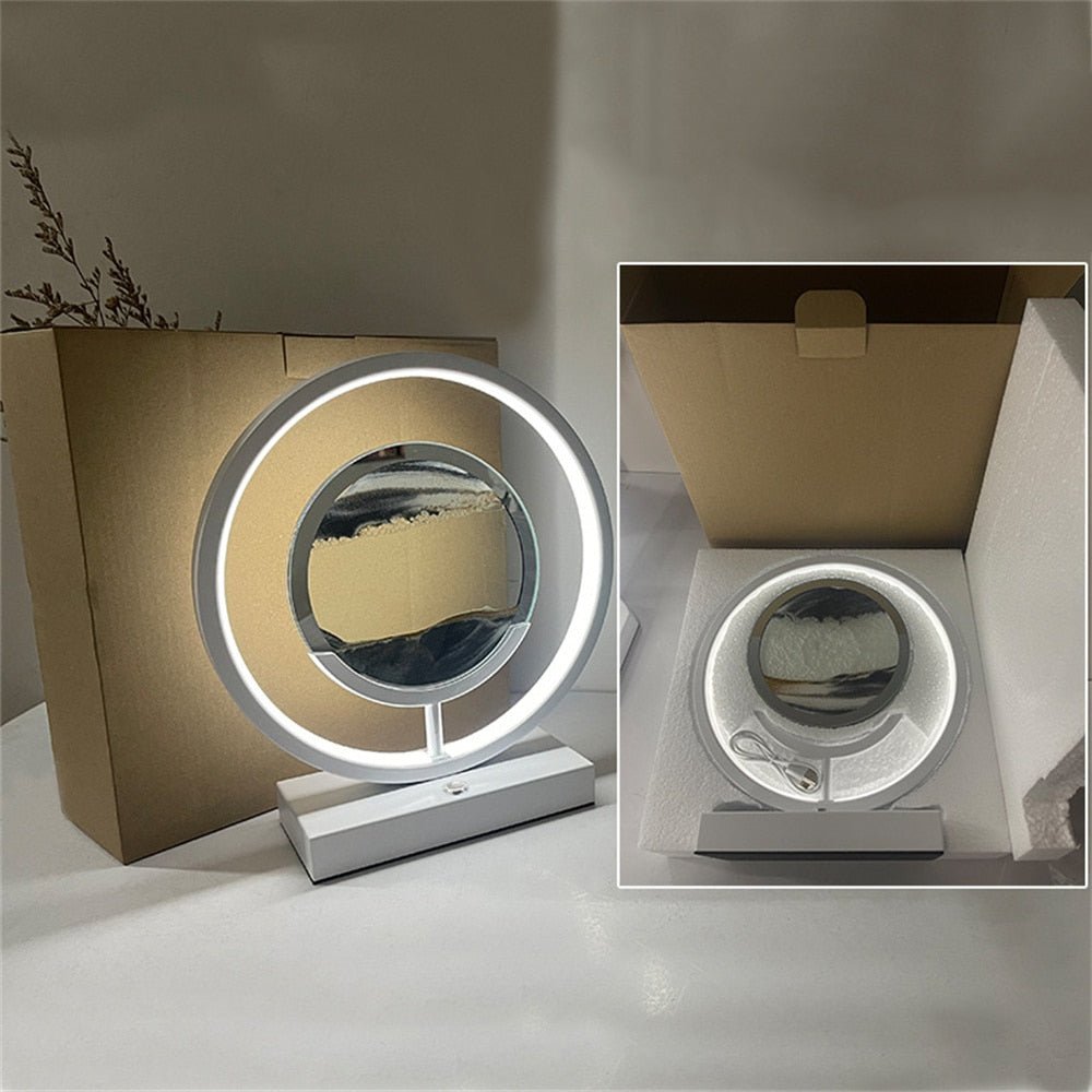 BowLift | LUMISAND – 3D LED Flowing Sand Art Table Lamp with USB Charging