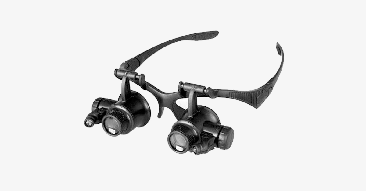 BowLift | Magnifying glass with LED lights, hands-free & bright light settings