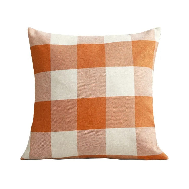 BowLift | Cozy Checked Cushion Cover in Country Style – Autumn Plaid (1+1 FREE)