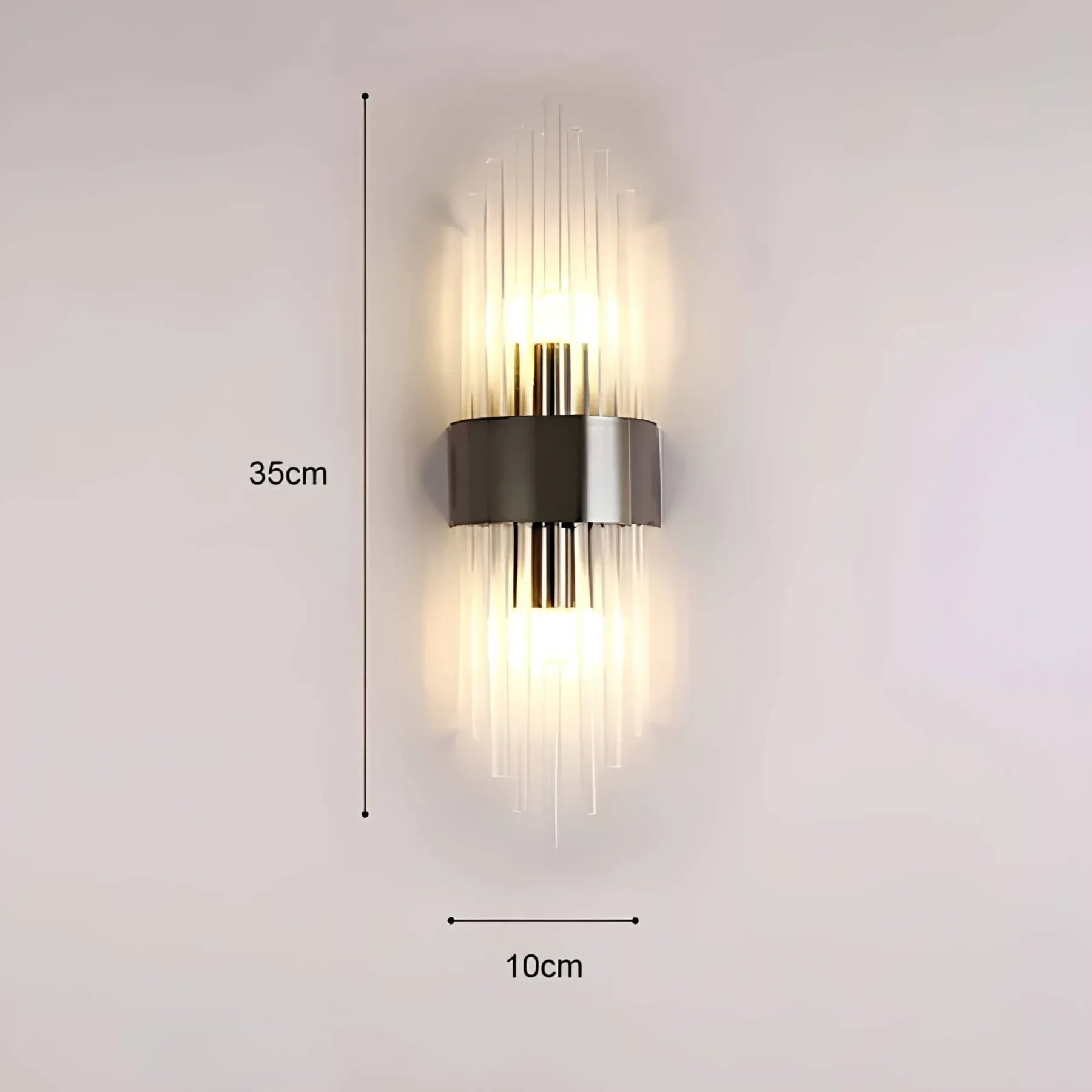 BowLift | Wall lamp with crystal decoration