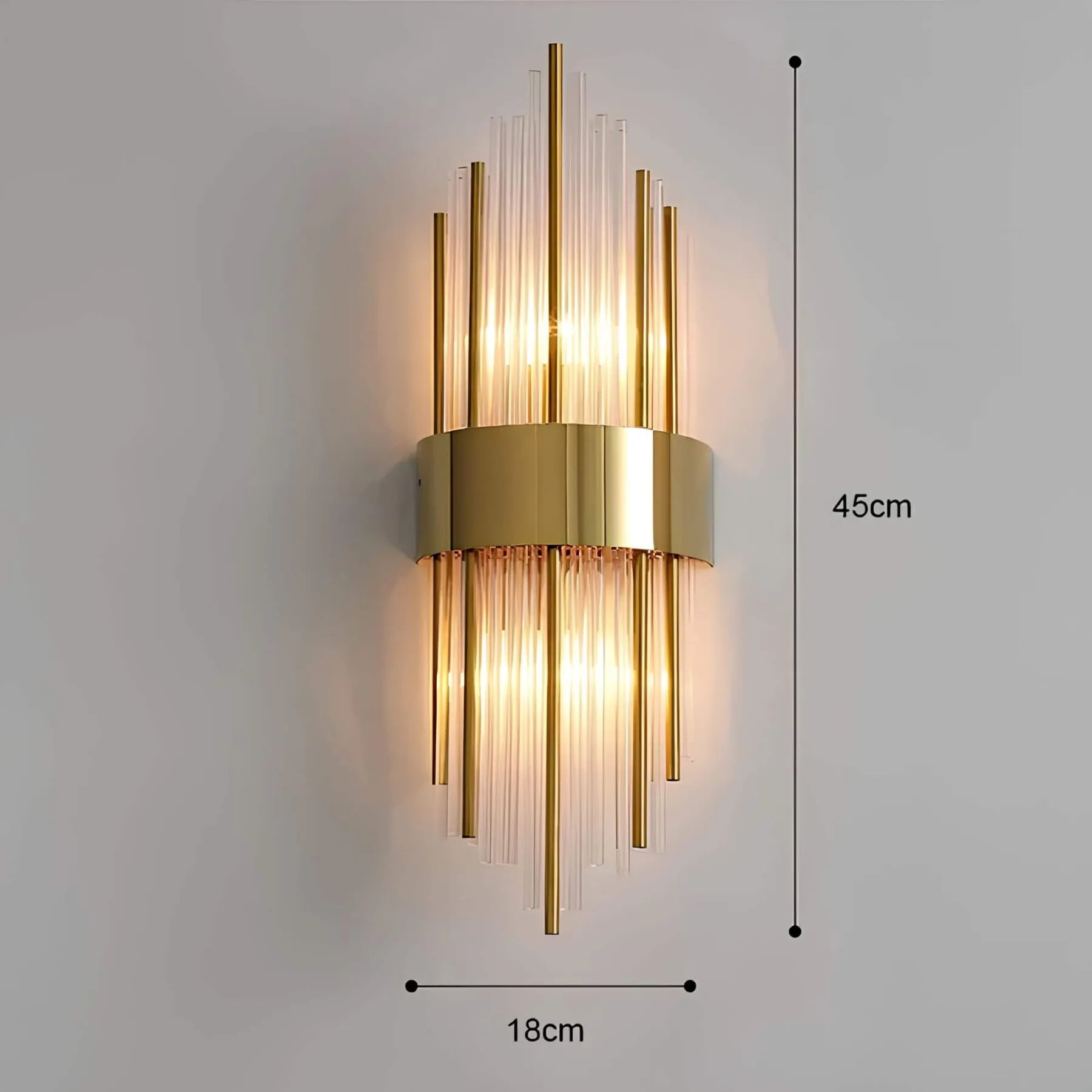 BowLift | Wall lamp with crystal decoration