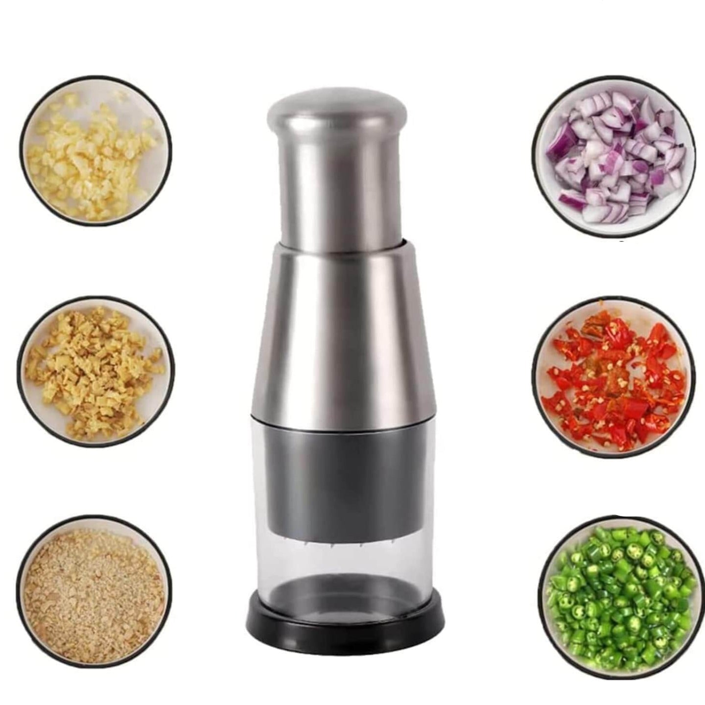 BowLift | ChefChop Pro – Manual Stainless Steel Vegetable Chopper for Fast, Safe & Efficient Food Prep