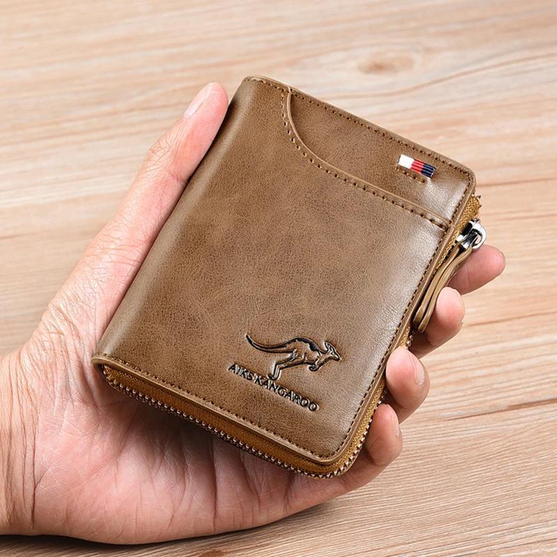 BowLift | Kangaroo Men's RFID-blocking Wallet, Multifunctional Credit Card Holder