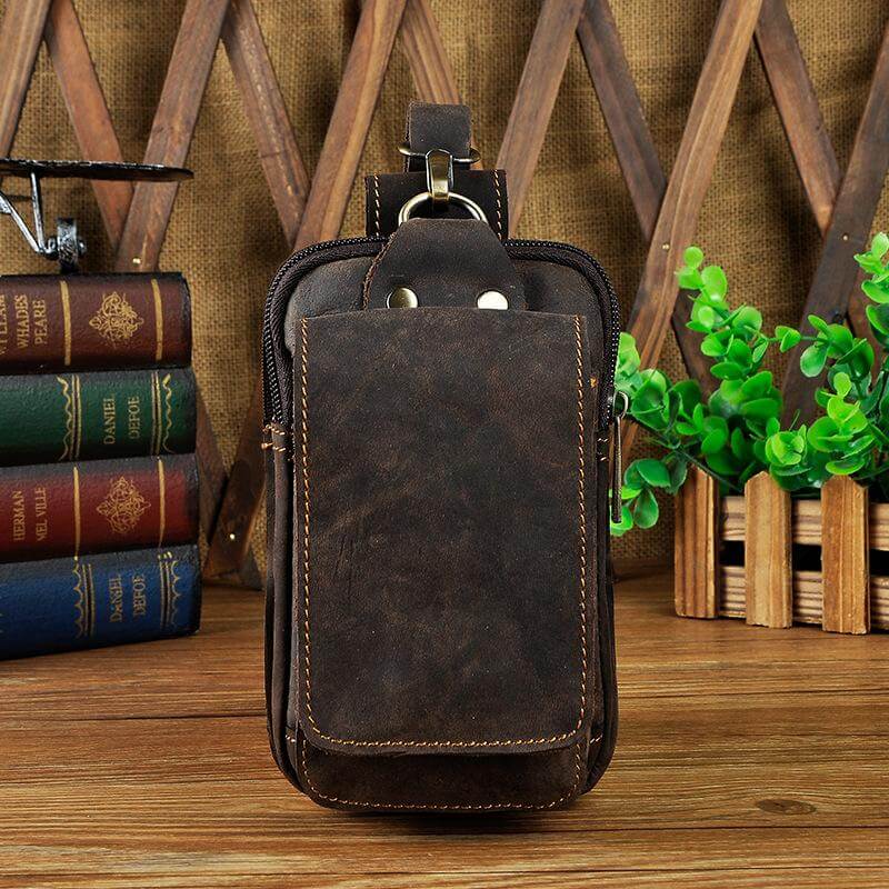 Genuine Leather Men's Hip Bag