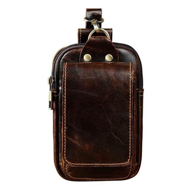 Genuine Leather Men's Hip Bag