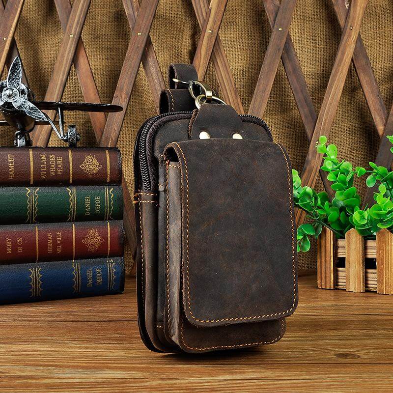 Genuine Leather Men's Hip Bag