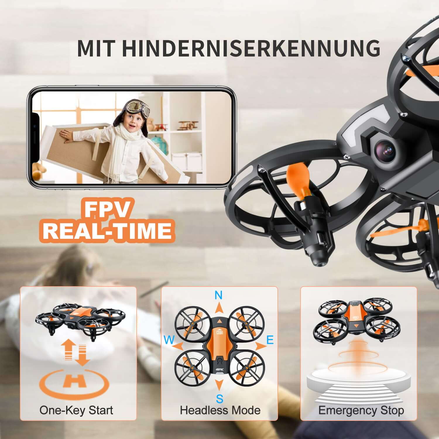 BowLift | Camera for Beginners | Flying RC Quadcopter with Gesture and Mobile Control