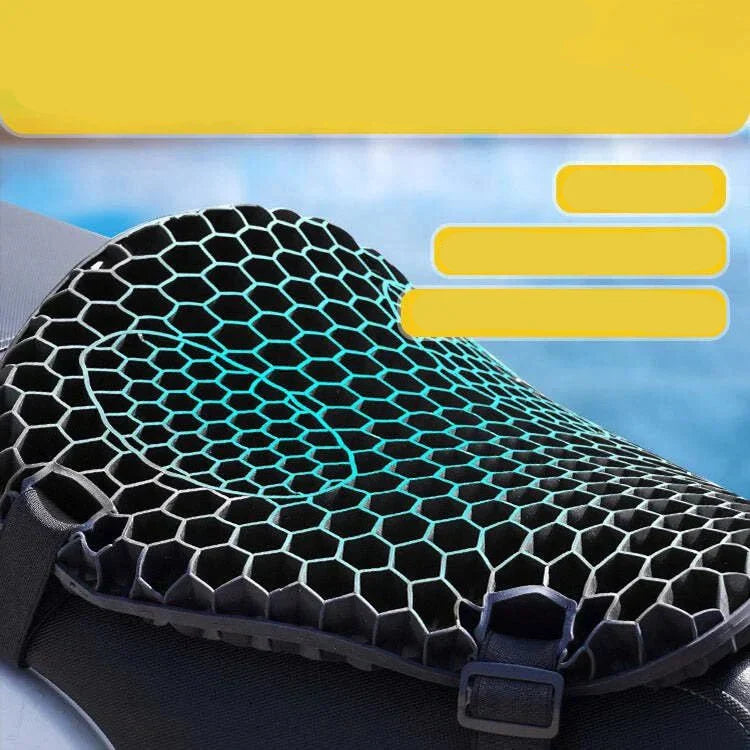 BowLift | HoneyRide – 3D Honeycomb Shock-Relief Motorcycle Seat Cushion