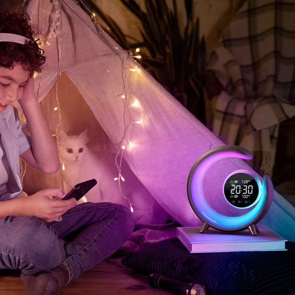 BowLift | Multifunctional Night Light with RGB & Alarm Clock Function – Lumivo