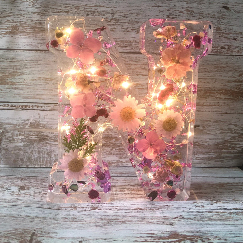 BowLift | Dried Flower Letters Night Light