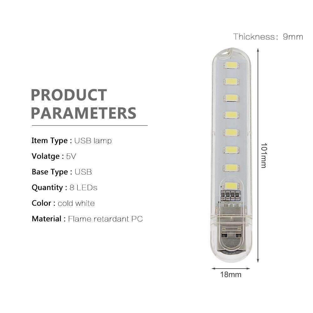 BowLift | Mini USB LED Night Light - Cold White Lamp