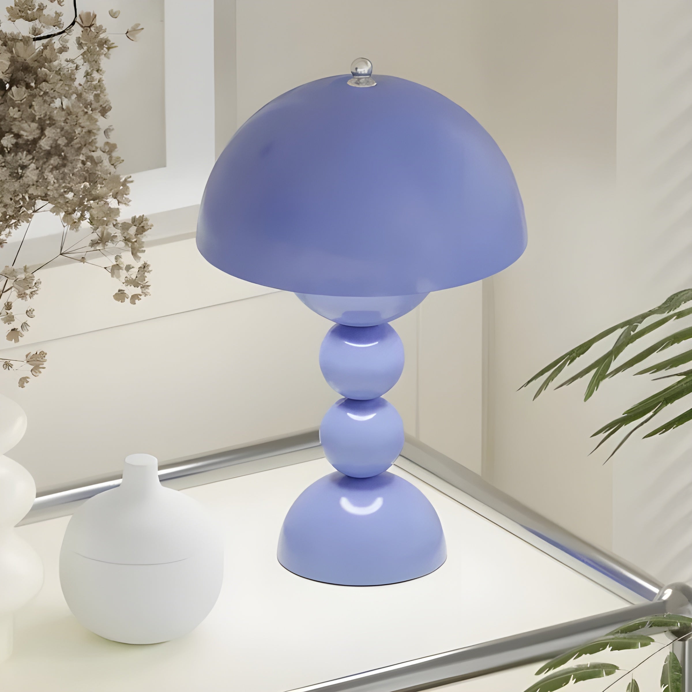 BowLift | Norlumi Scandinavian LED Table Lamp | Dimmable | White ABS Housing | 0–5W | 36V DC | Flower-Inspired Design